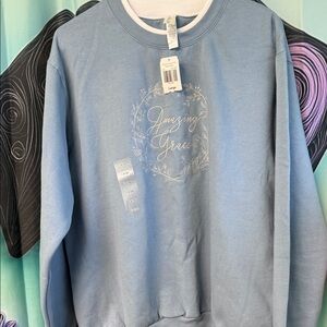 Amazing Grace Blue Sweater